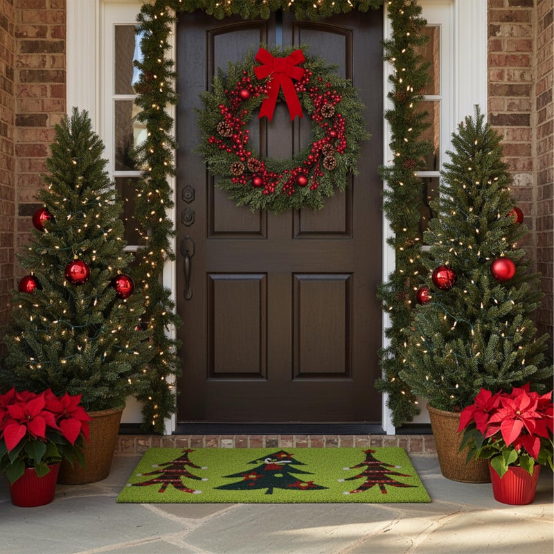 Calloway Mills حصيرة مدخل عيد الميلاد ثلاثية من كالوواي ميلز 120981729، 17" × 29"، متعددة الألوان - Image 2